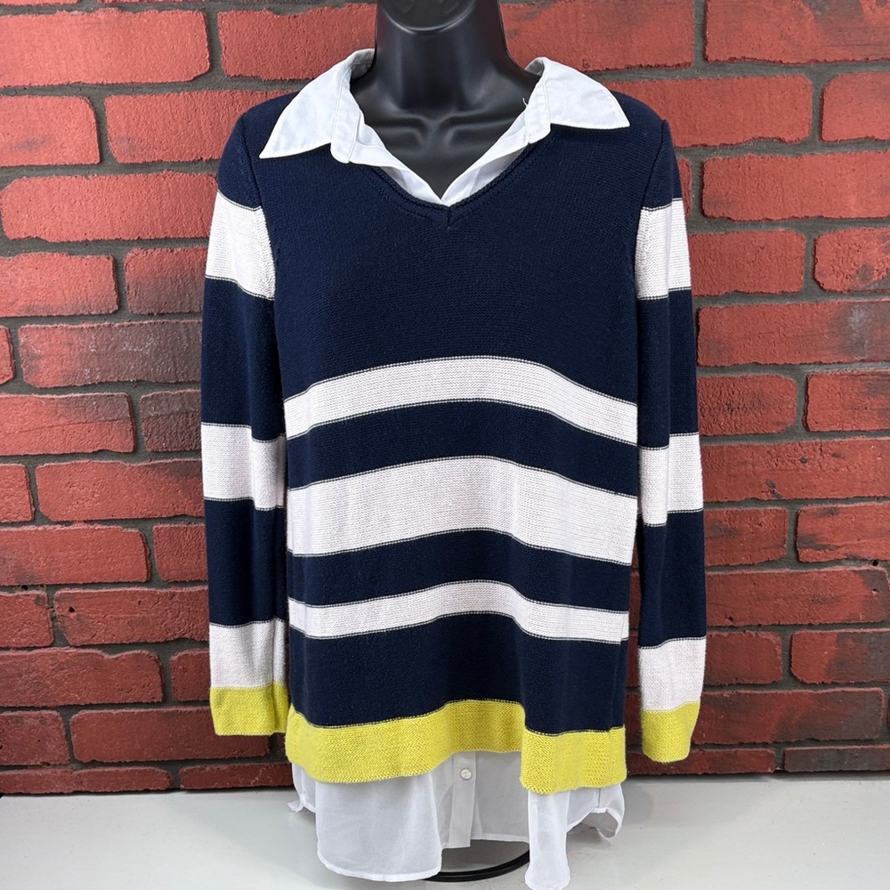 Alison Sheri Sweater Womans S/P Striped‎